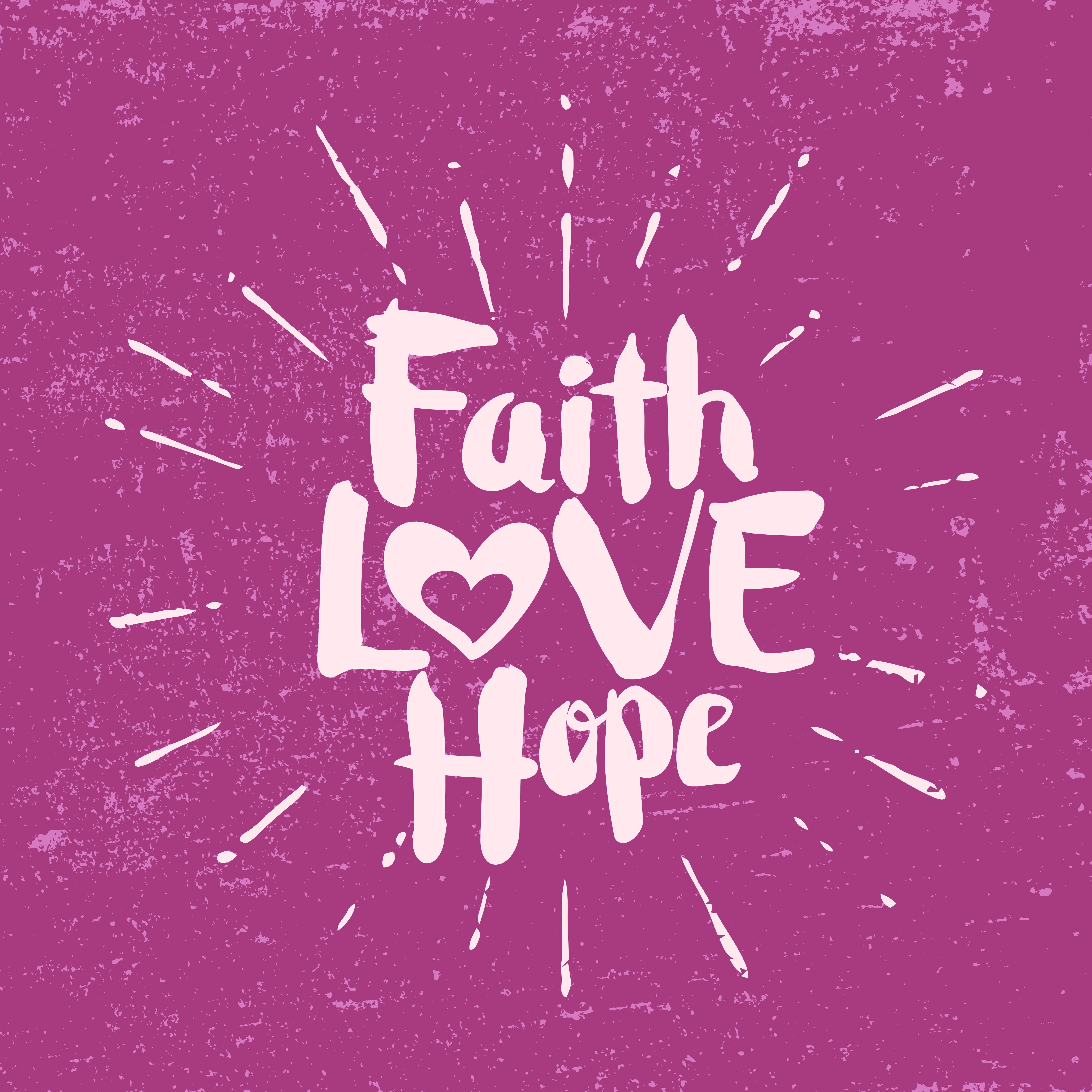 46946092 - faith, hope, love. lettering.